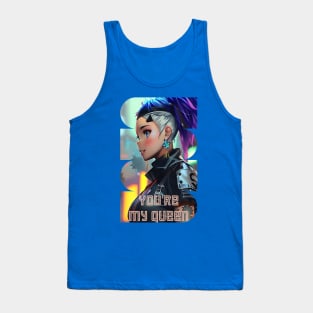 You're my Queen (Punk hair anime girl) Tank Top